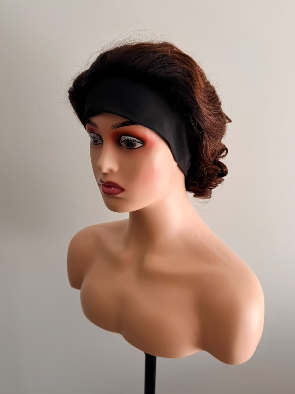 Band wig Bouncy curl 12 inch brown